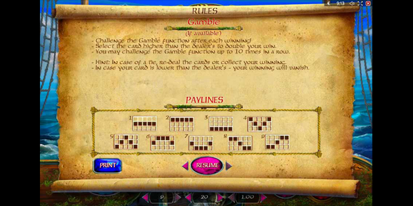 lucky-pirates pay-line